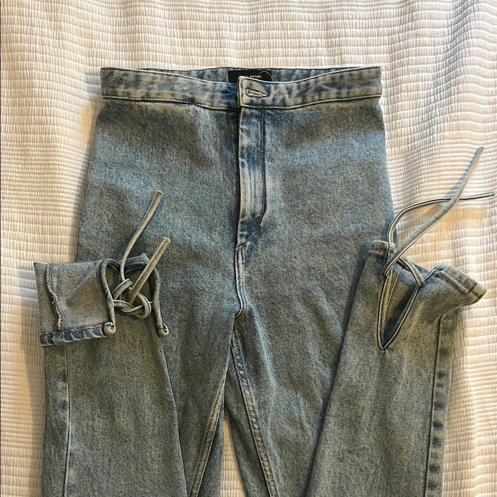Isabel Marant - Women's High-Waisted Blue Jeans